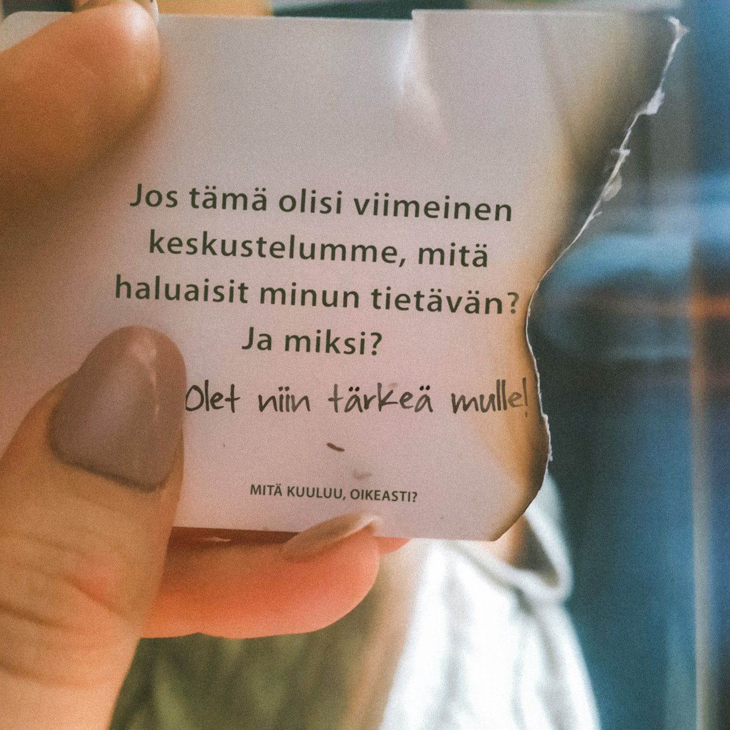 Mitä kuuluu oikeasti? Korttipakka