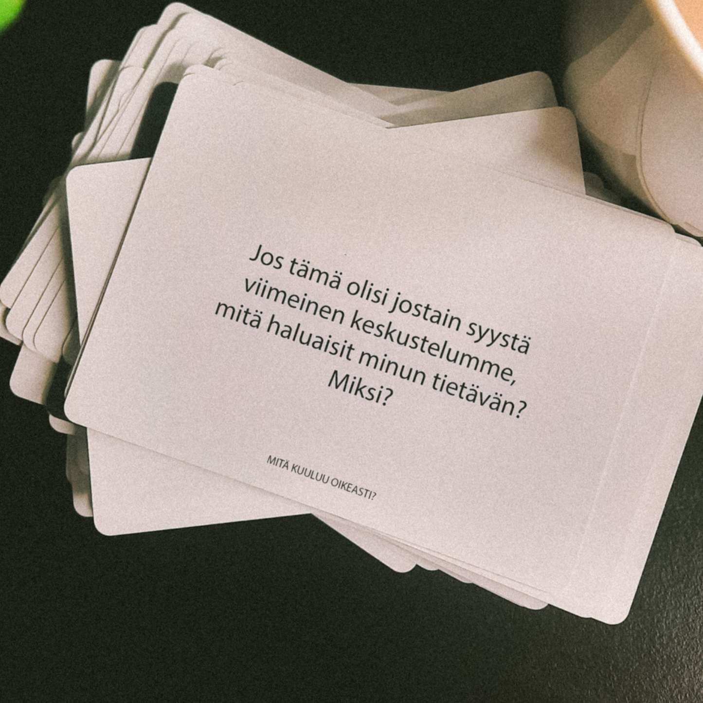 Mitä kuuluu oikeasti? Korttipakka